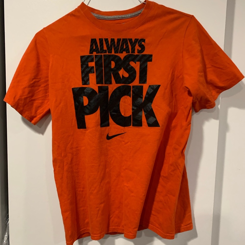 Nike kids XL “ALWAYS FIRST PICK” Tee Shirt